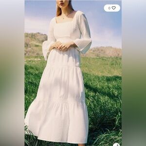 Laura Ashley UO Exclusive Bella Lace Trim Maxi Dress